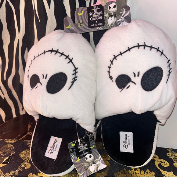 Nightmare before Christmas Jack Skellington Slippers size large woman’s  9-10 - Picture 5 of 7